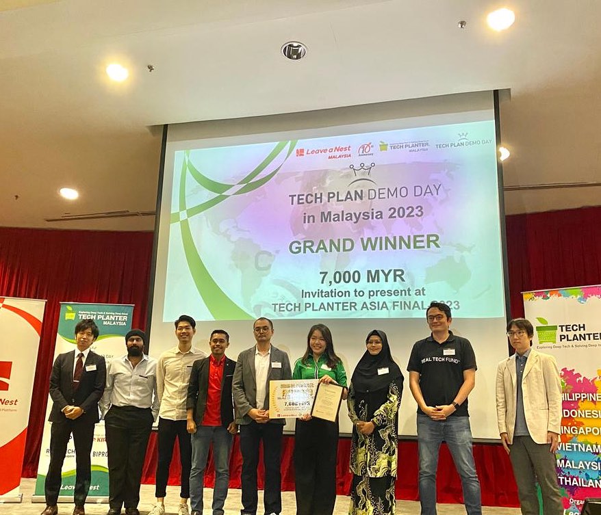 Entomal is announced as the “Grand Winner” of the Malaysia Tech Planter Demo Day